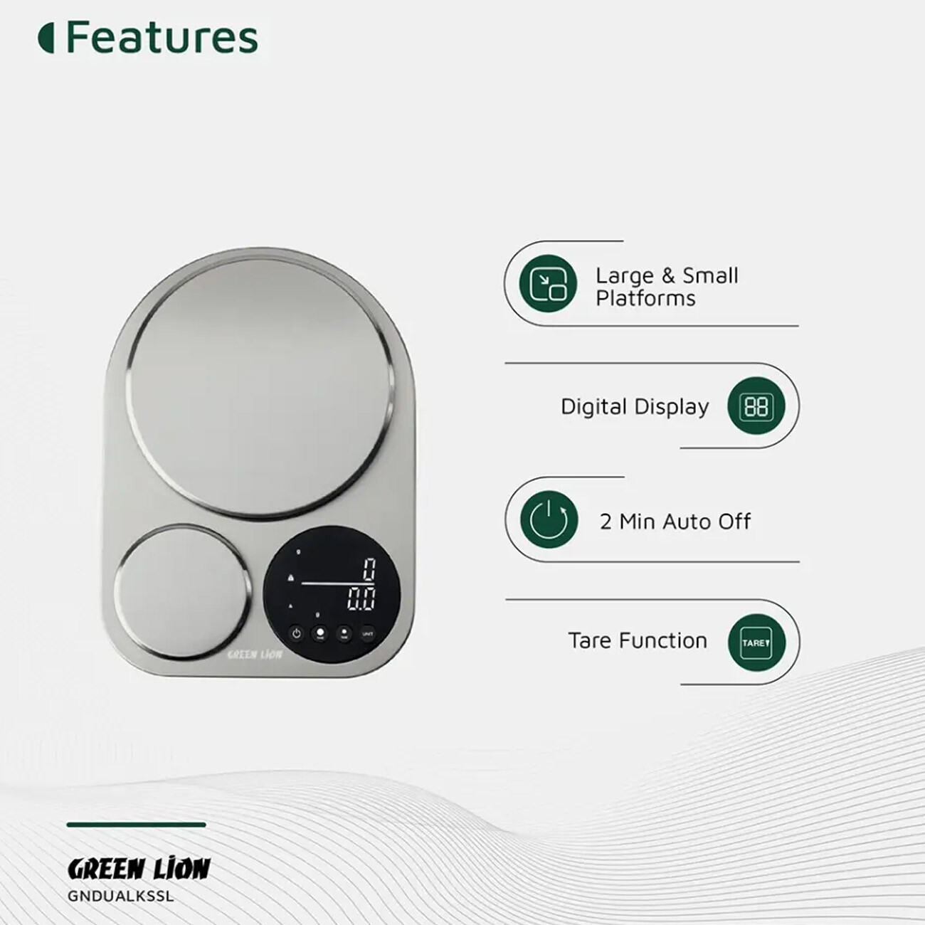 ترازو آشپزخانه دیجیتال گرین لاین