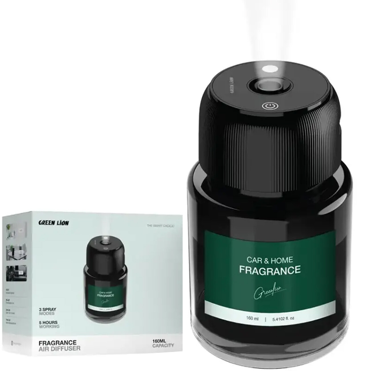 خوشبو کننده هوا گرین لاین Green Lion مدل GNFRA160MBK