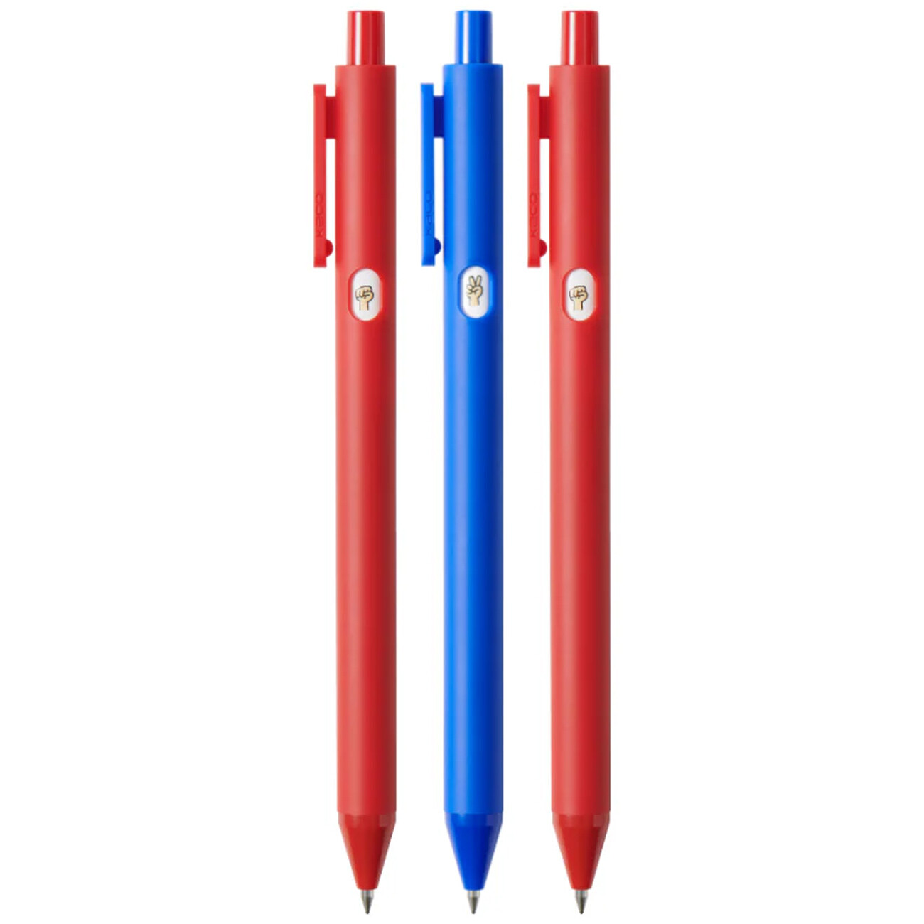 خودکار ژله‌ای مشکی کاکو KACO مدل PURE K105 بسته 10 عددی