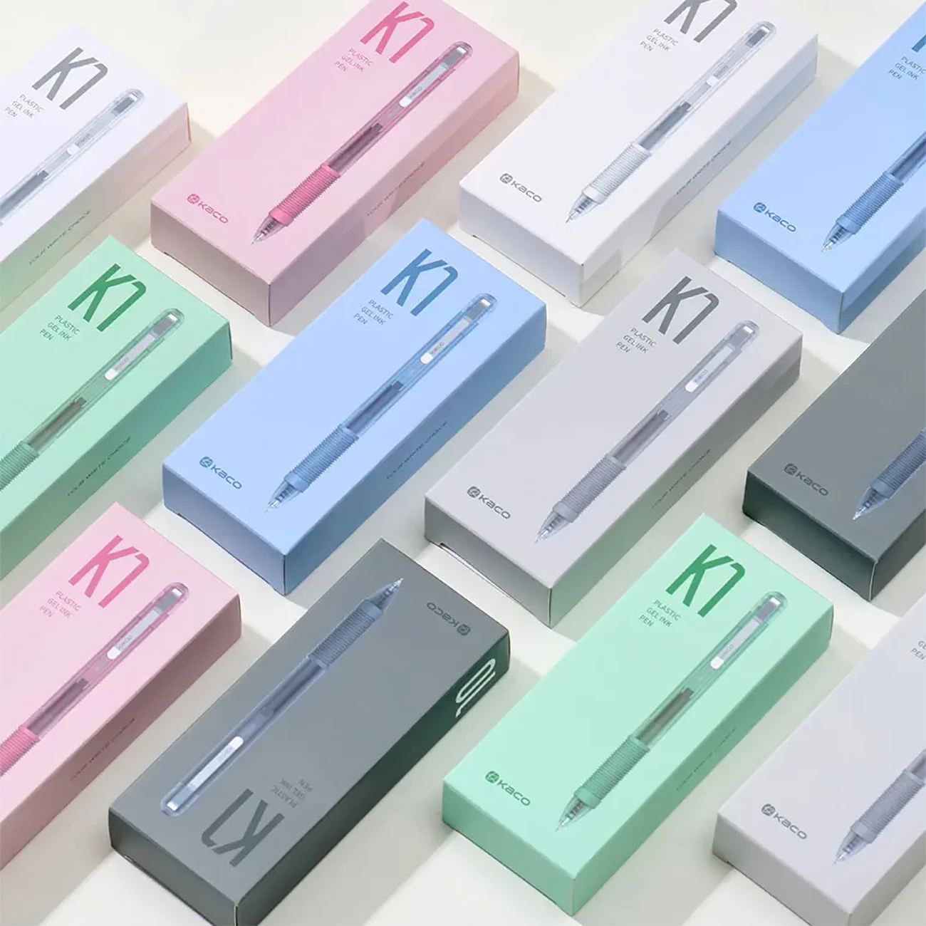 خودکار ژله ای مشکی کاکو KACO مدل K1 نوک 0.5 میلی متری 10 عددی