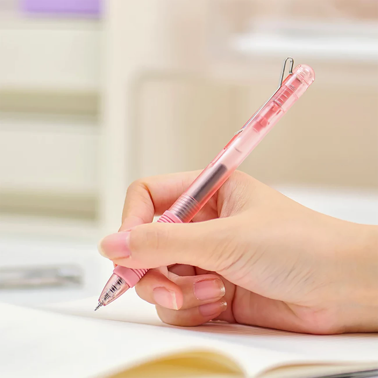 خرید بسته 10 عددی خودکار شفاف قرمز