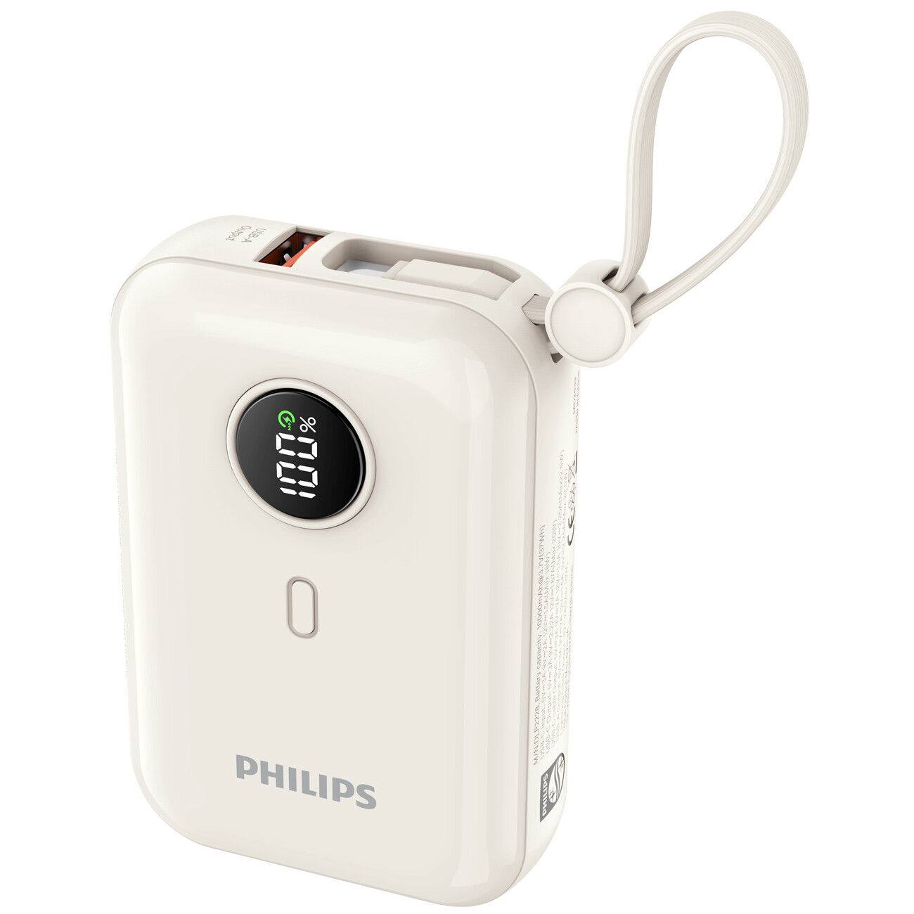 قیمت پاوربانک 10000 یو اس بی با کابل تایپ سی فیلیپس