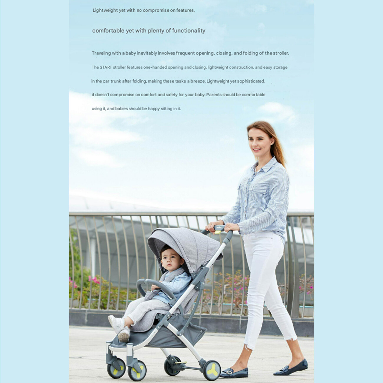 فروش کالسکه سبک نوزاد با سایبان