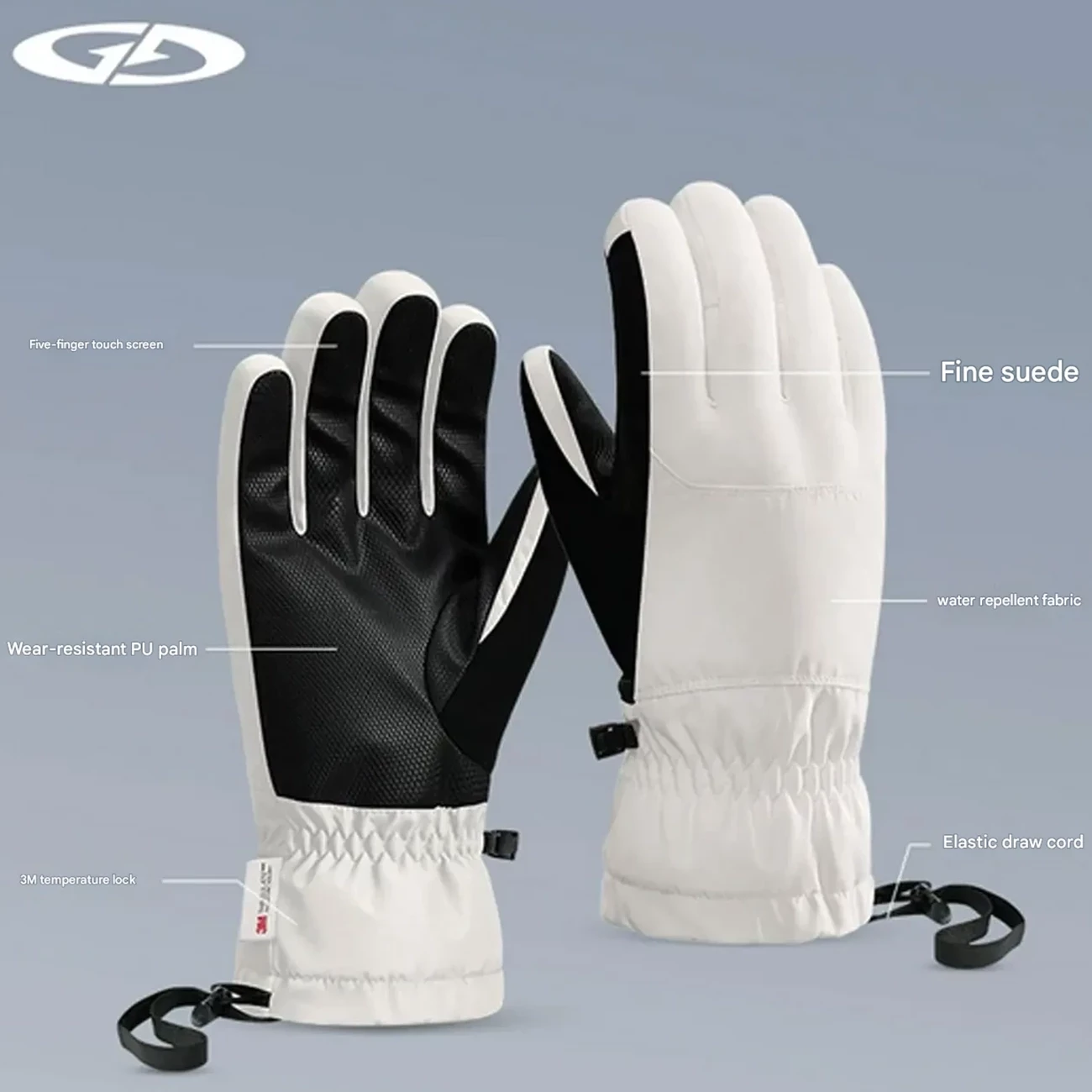 بهترین دستکش اسکی ضدآب زنانه گولووجوی با قابلیت لمس گوشی