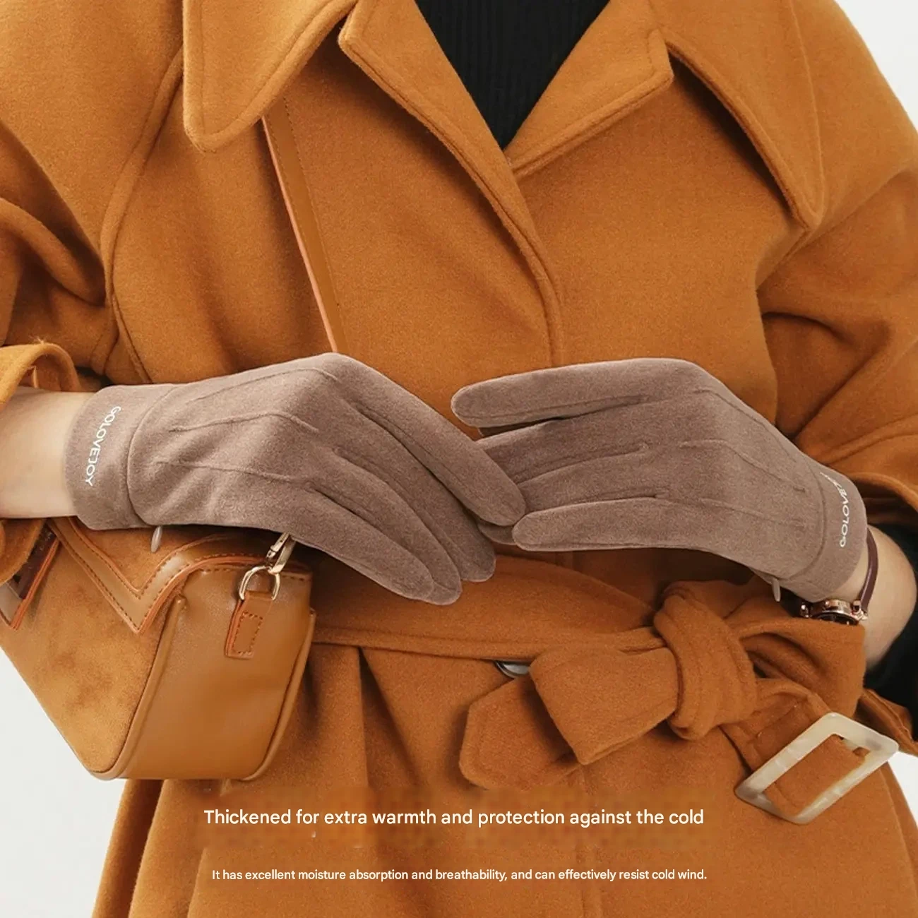 دستکش لمسی زنانه گولووجوی با قابلیت نصب پد گرمایشی