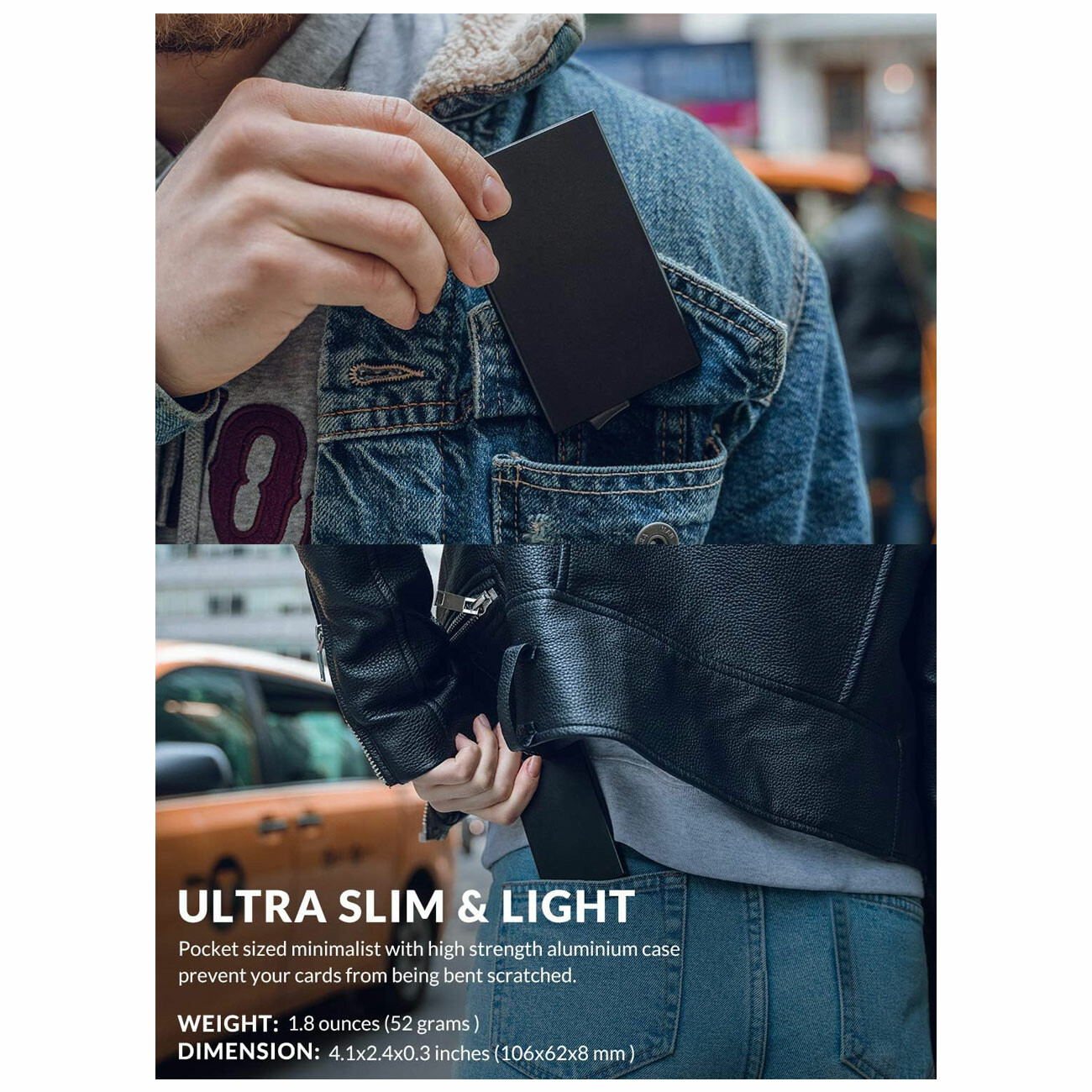 قیمت جا کارتی مردانه آلومینیومی