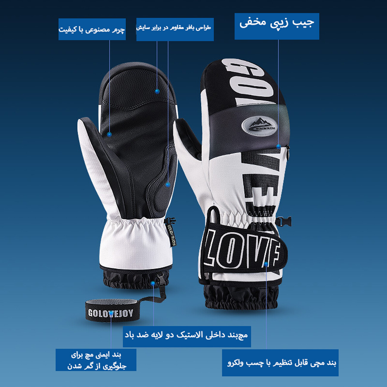 خرید دستکش اسکی گولووجوی
