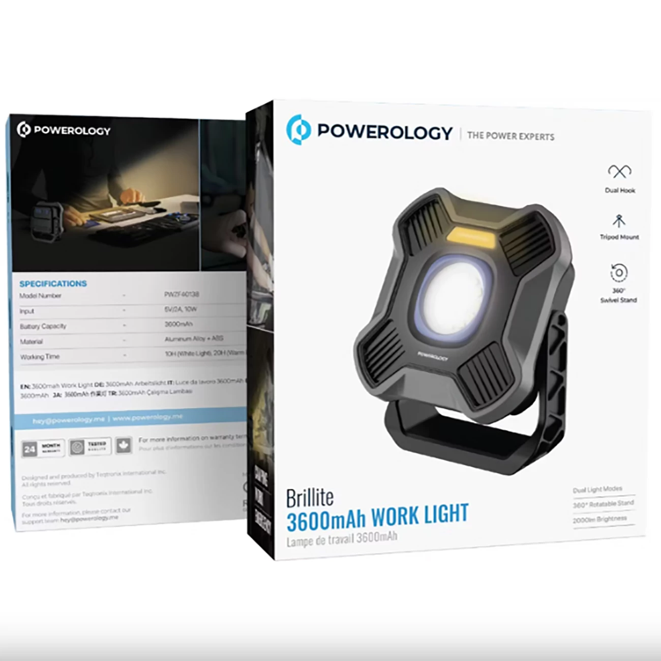 چراغ 3600 میلی‌آمپر ساعت پاورولوژی