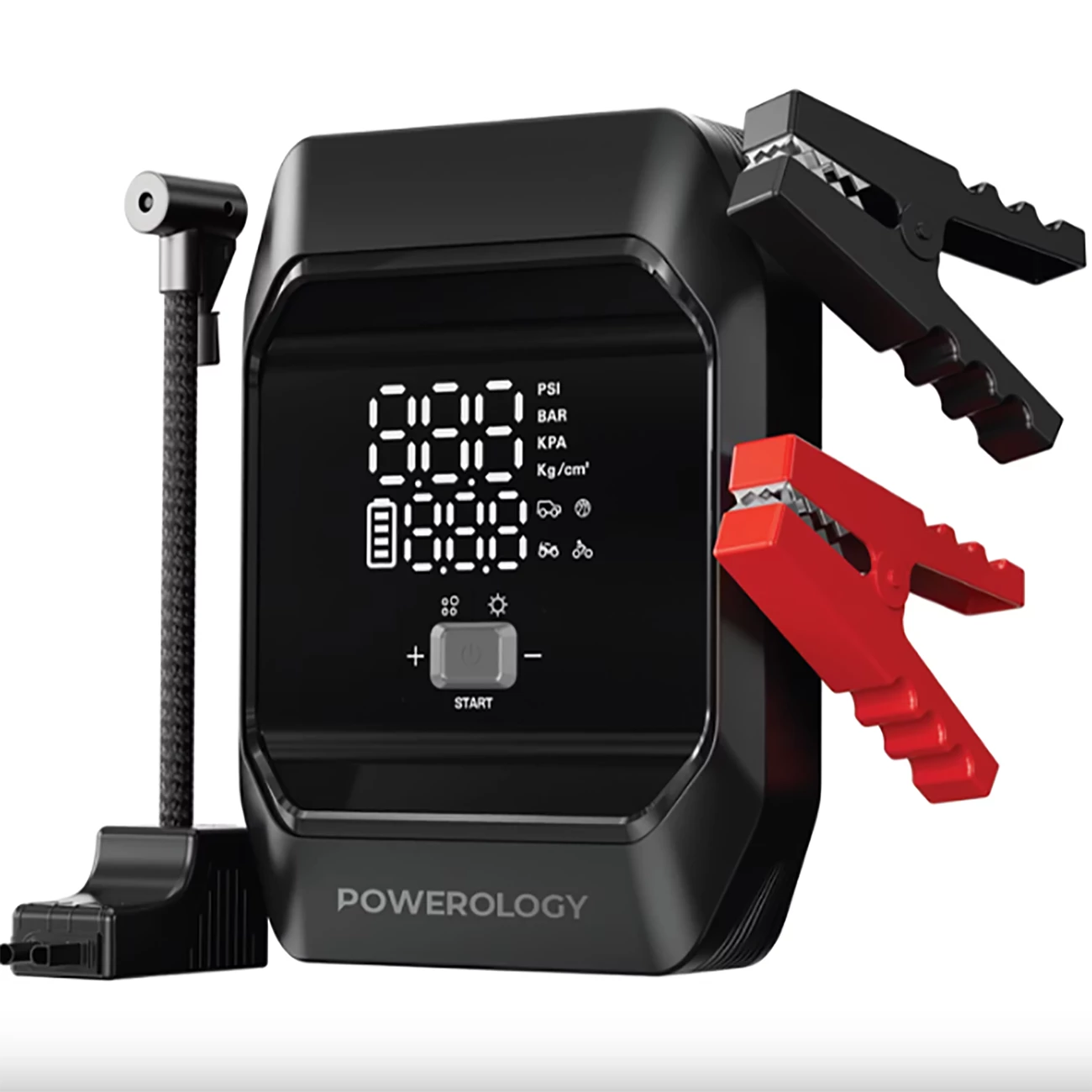 جامپ استارتر و پاوربانک پاورولوژی Powerology مدل PWKF03MBK چندکاره