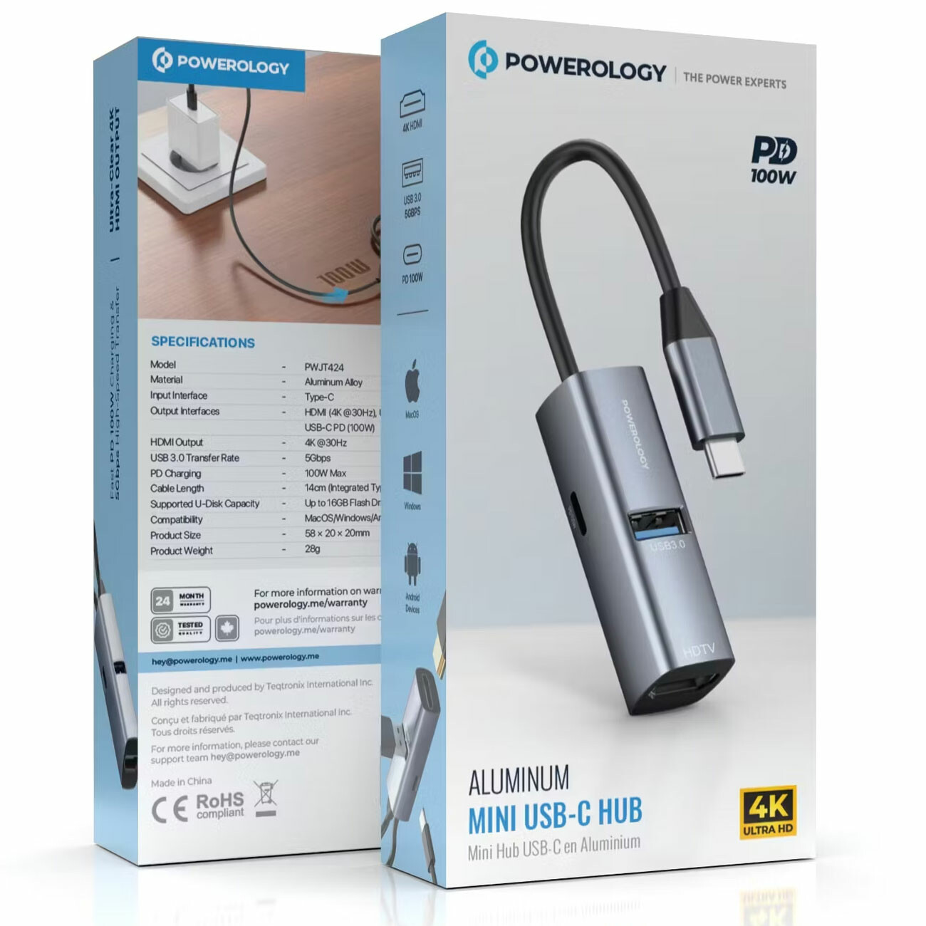 فروش هاب تایپ سی پاورولوژی