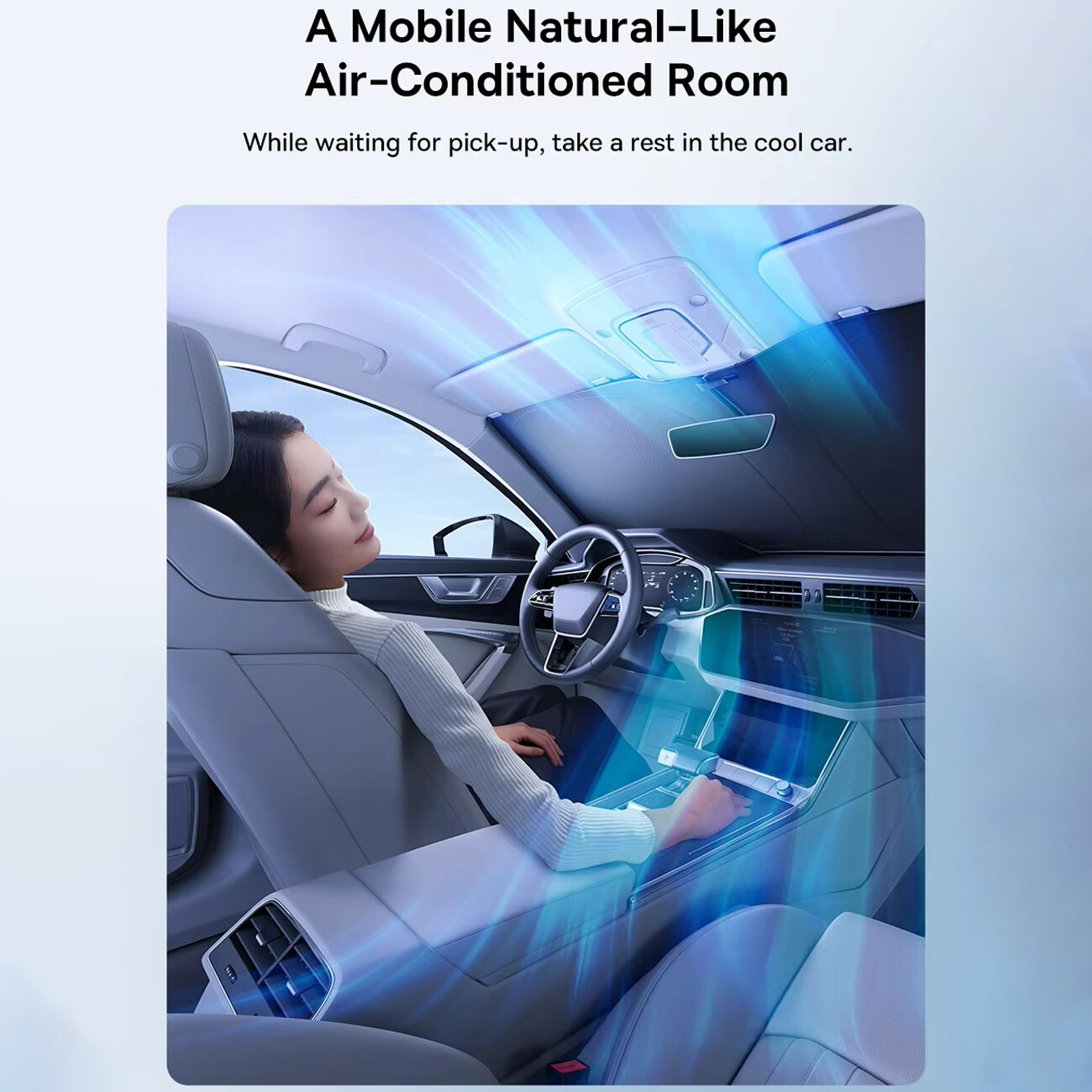 خرید آفتابگیر شیشه جلو ماشین بیسوس