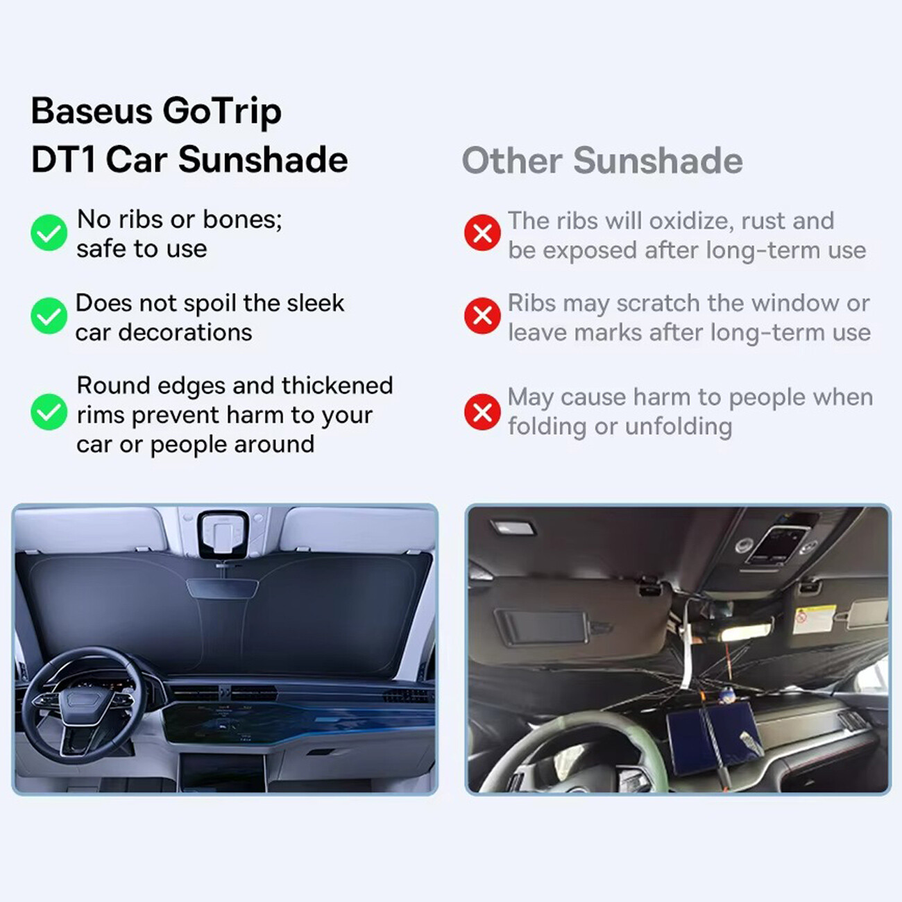 سایبان شیشه جلو ماشین بیسوس