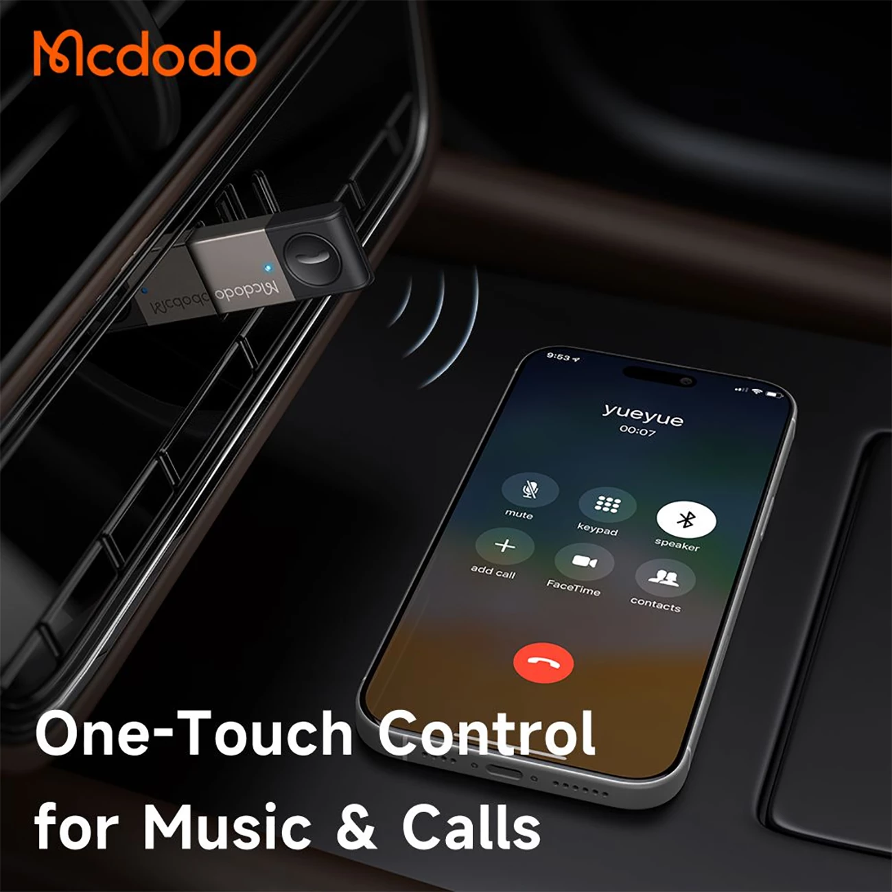 خرید گیرنده صوتی بلوتوثی USB خودرو مک دودو