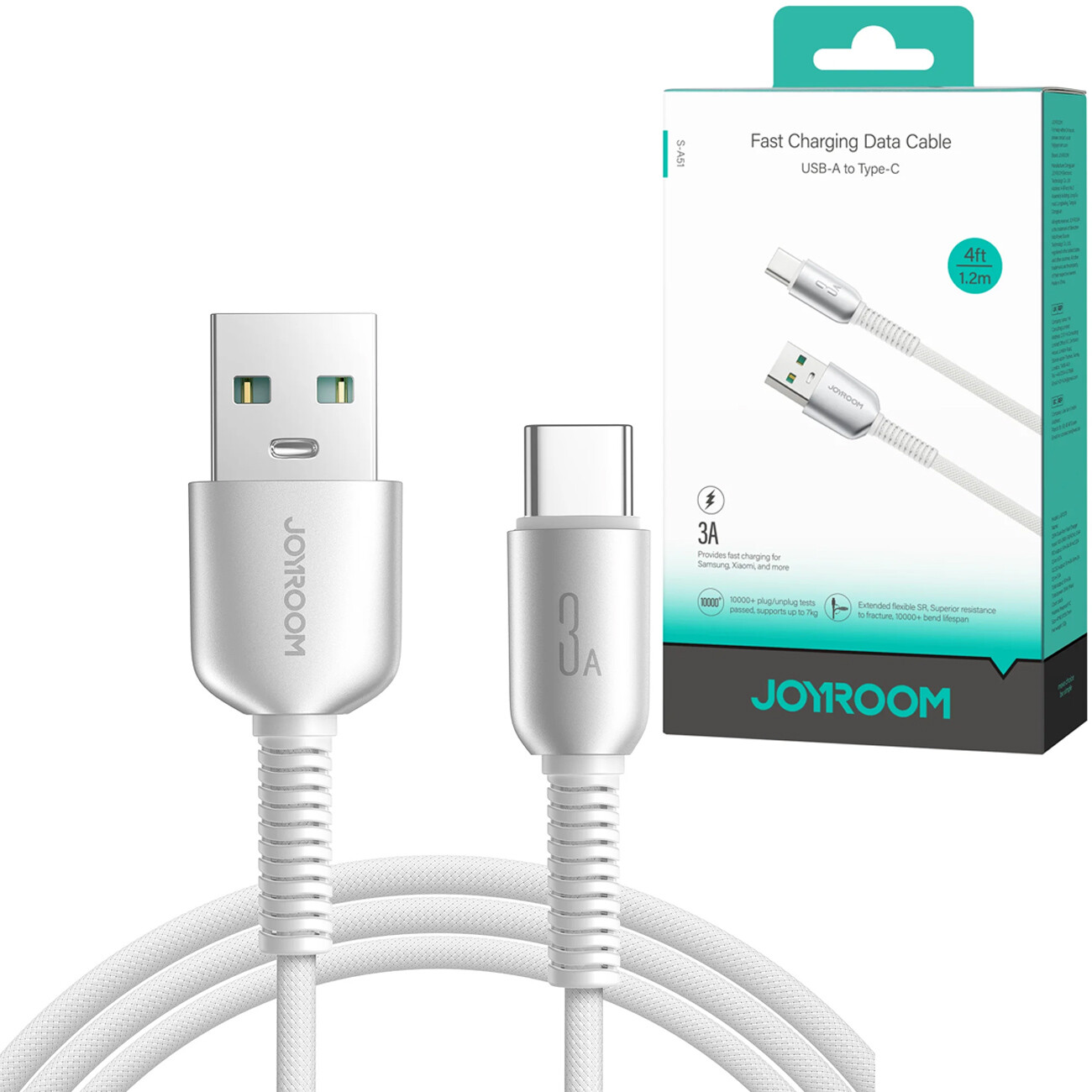 کابل تایپ سی 30 وات جویروم Joyroom مدل S-A51 طول 1.2 متری