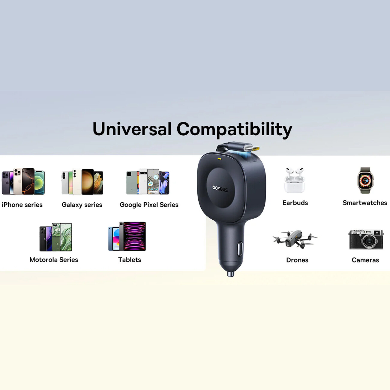 شارژر داخل خودرو بیسوس