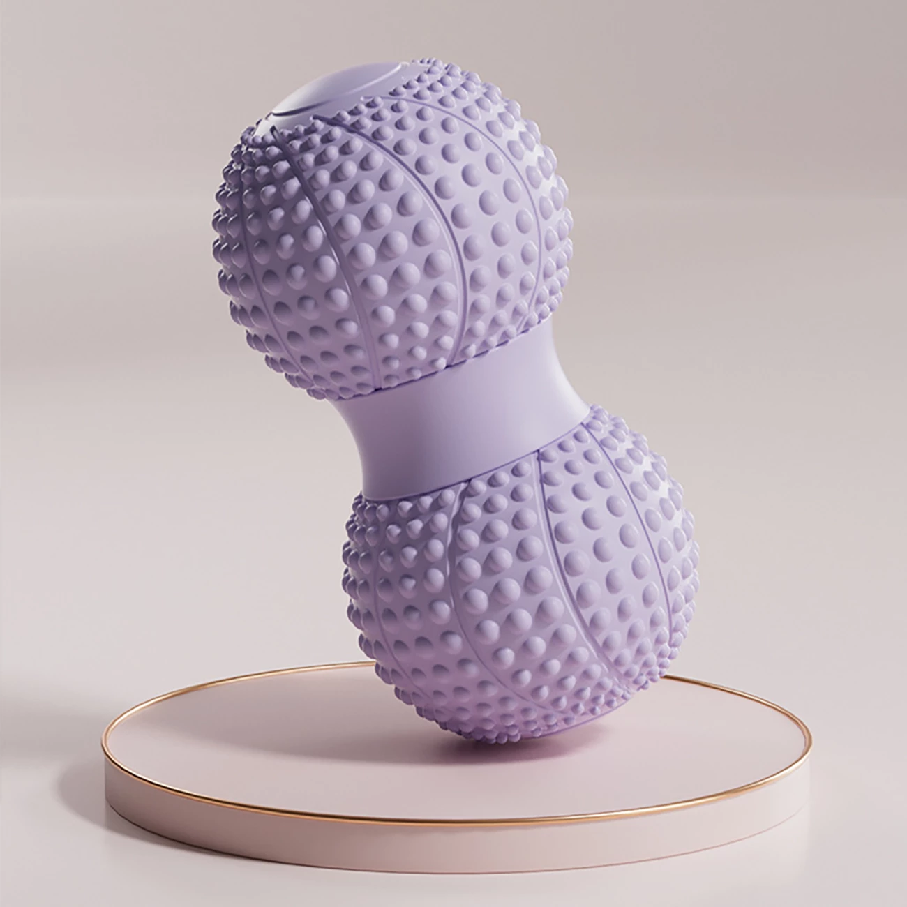 Fascial peanut ball for foot massage, spinal muscle relaxation, double ball for hip, back, and leg acupoint stimulation, yoga massage ball.