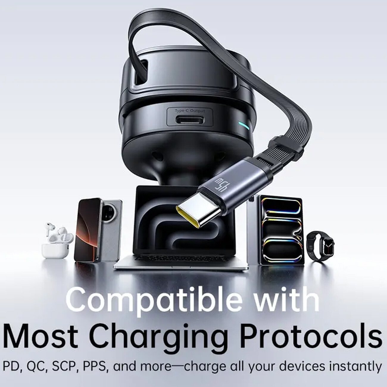 شارژر فندکی فست شارژ  بیسوس