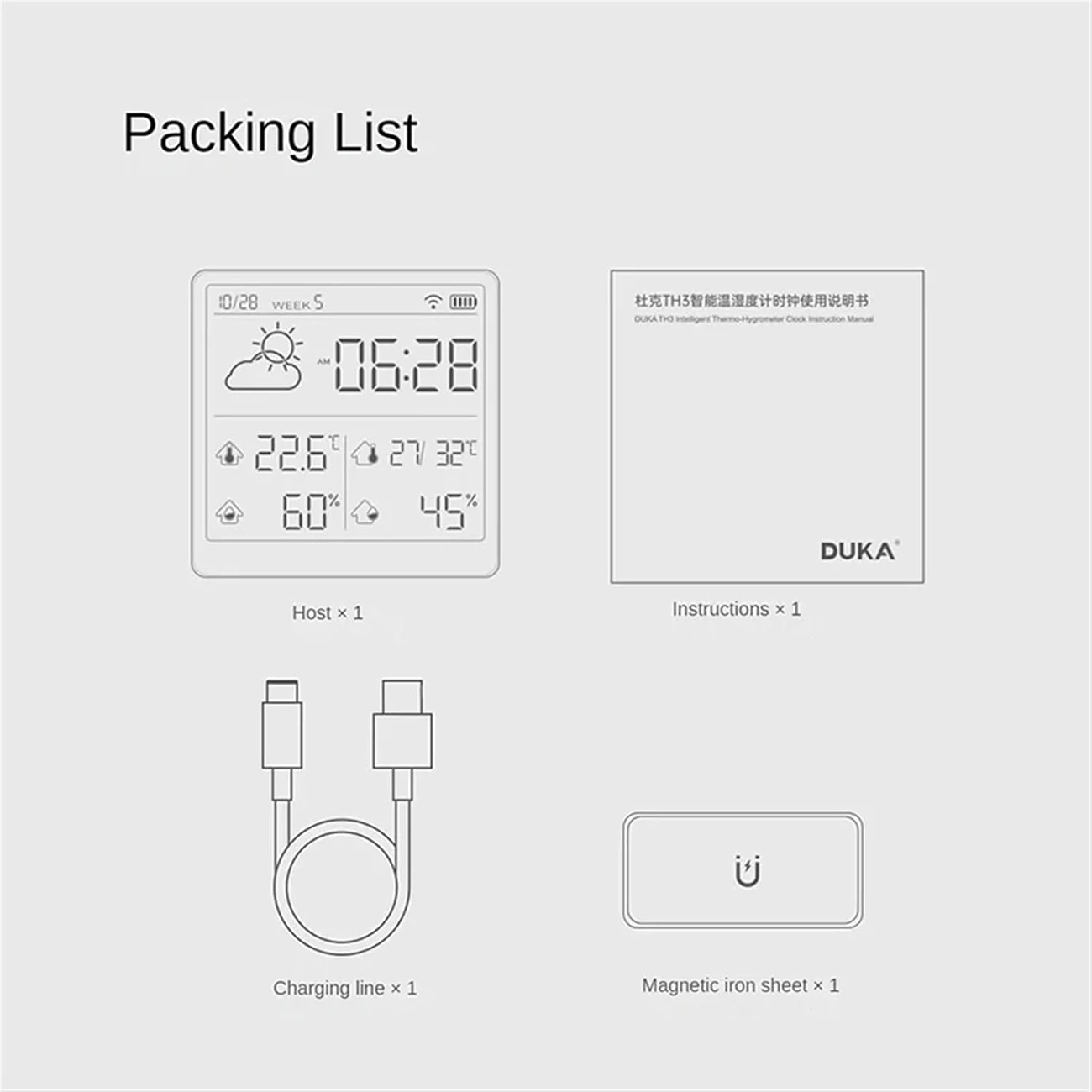 خرید دماسنج رطوبت سنج هوشمند دوکا شیائومی