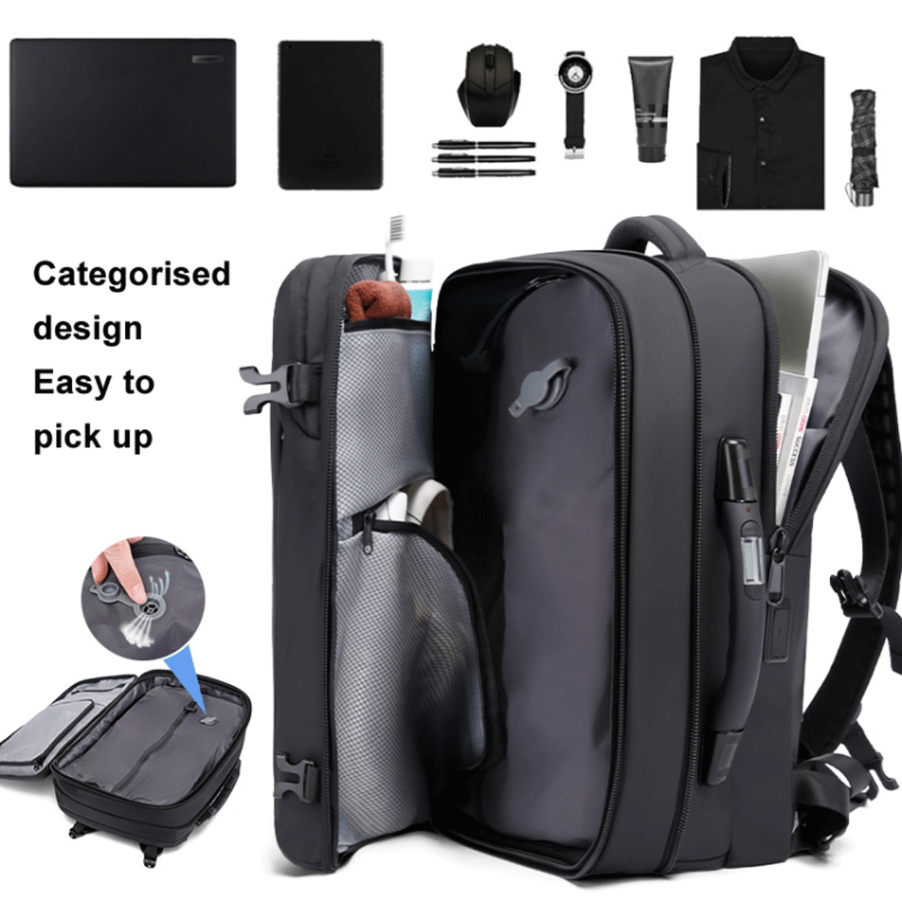 قیمت کوله پشتی مسافرتی ضد آب طرح چمدان بنج