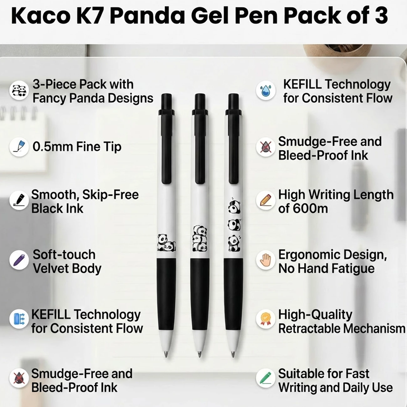 ارزان ترین خودکار ژله‌ ای فانتزی کاکو