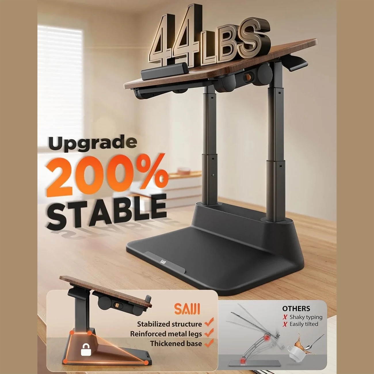 قیمت میز و پایه نگهدارنده لپ‌تاپ تا 17 اینچ سایجی