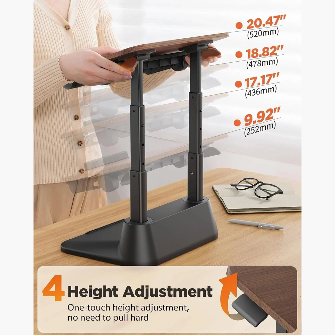 کیفیت میز و پایه نگهدارنده لپ‌تاپ تا 17 اینچ سایجی