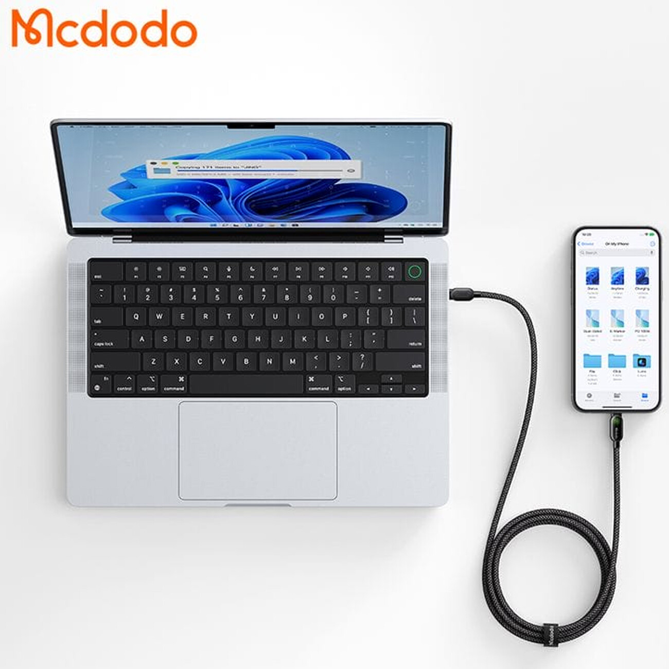 کابل شارژ تایپ سی 100 وات مک دودو