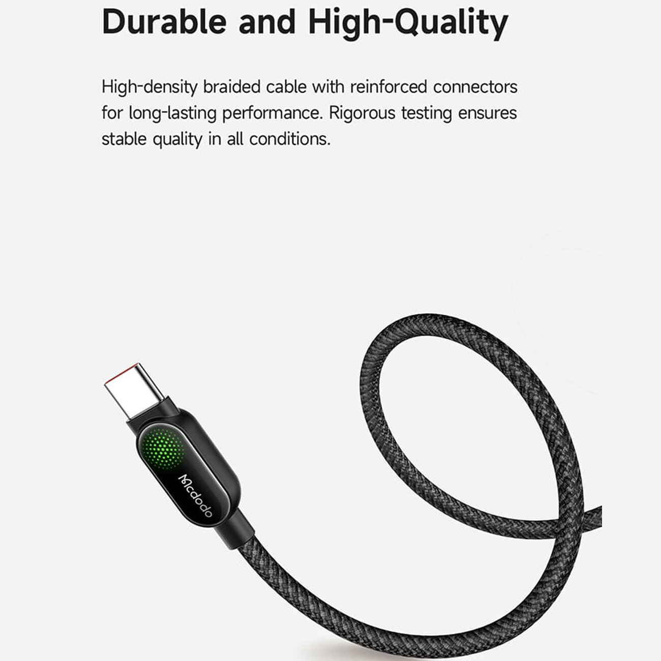 قیمت کابل شارژ تایپ سی 100 وات مک دودو