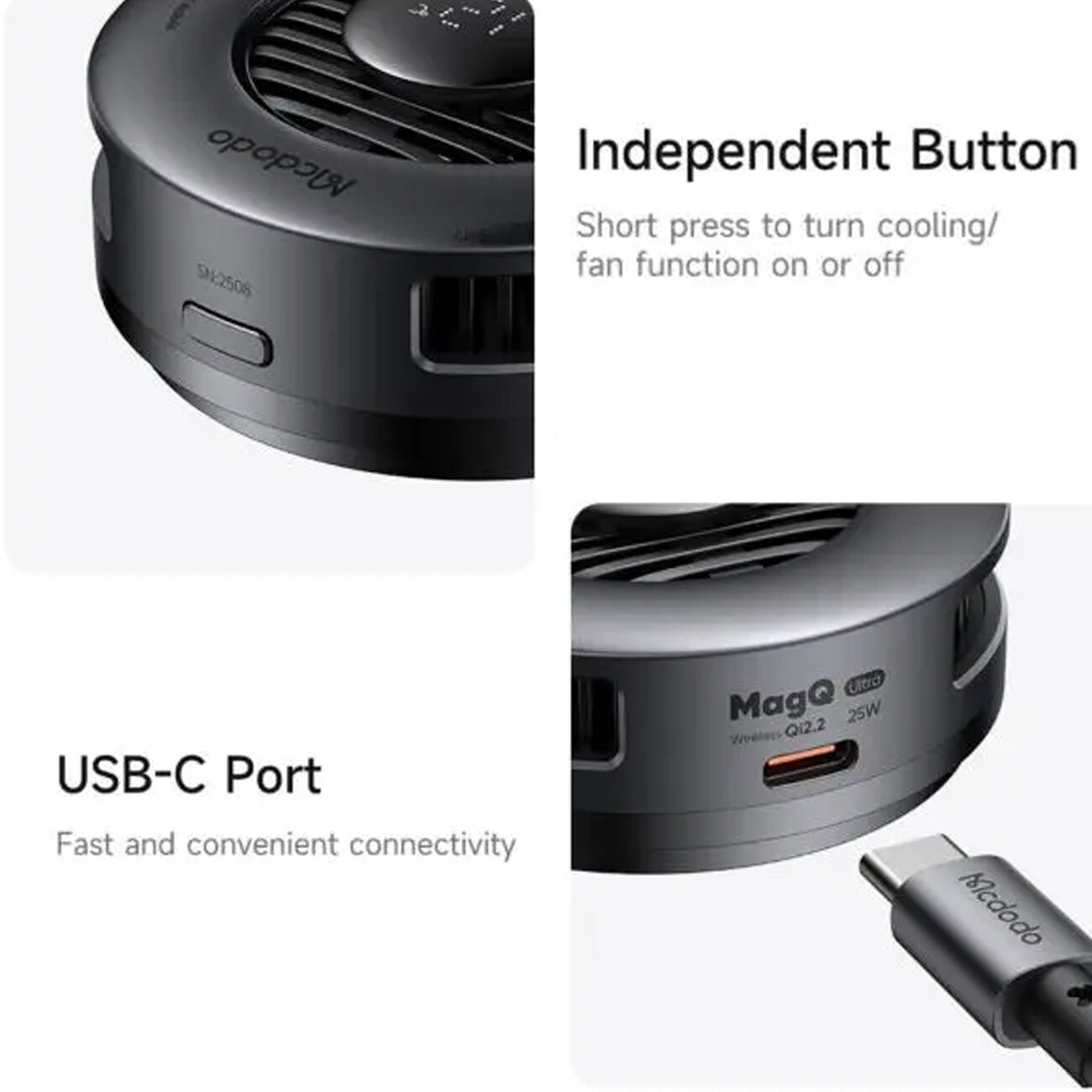 قیمت شارژر بی سیم مغناطیسی مک دودو