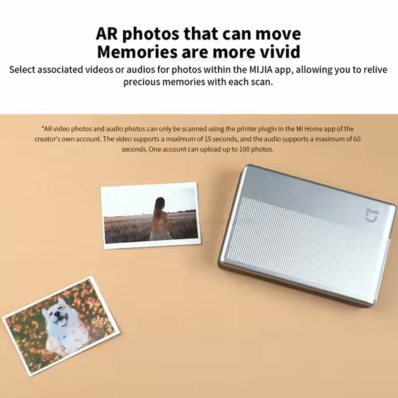 پرینتر حرارتی شارژی قابل حمل میجیا شیائومی Xiaomi Mijia مدلMJKDDYJ02HT