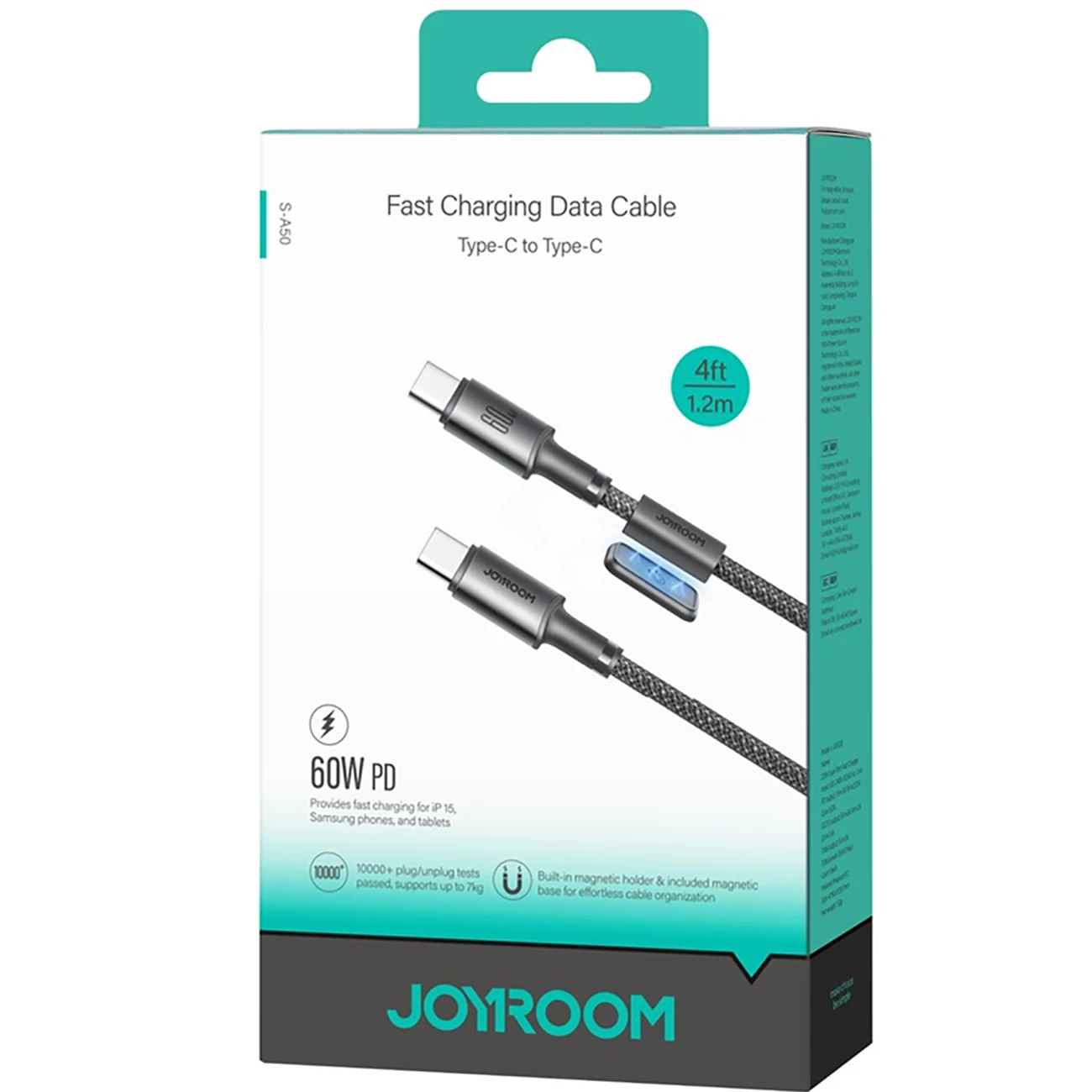 خرید کابل تایپ سی 60 وات جویروم