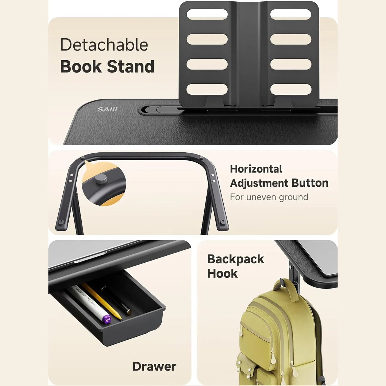 میز تحریر و لپ تاپ تا 17 اینچ سایجی