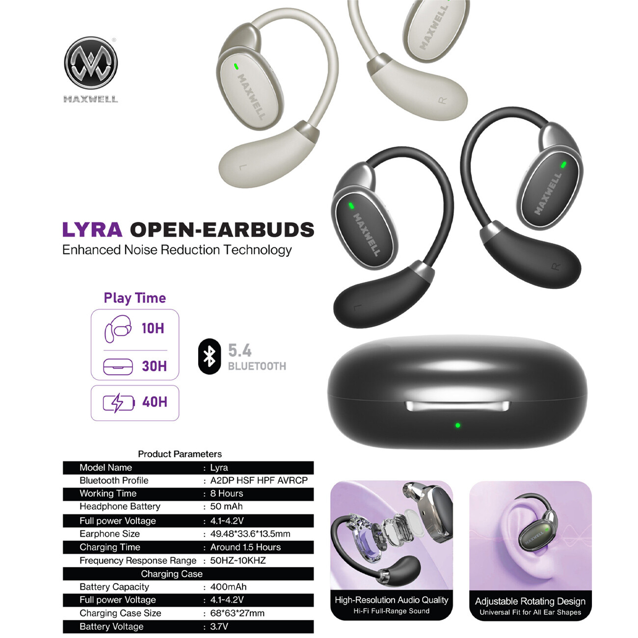 فروش هندزفری بی سیم القایی مکسول