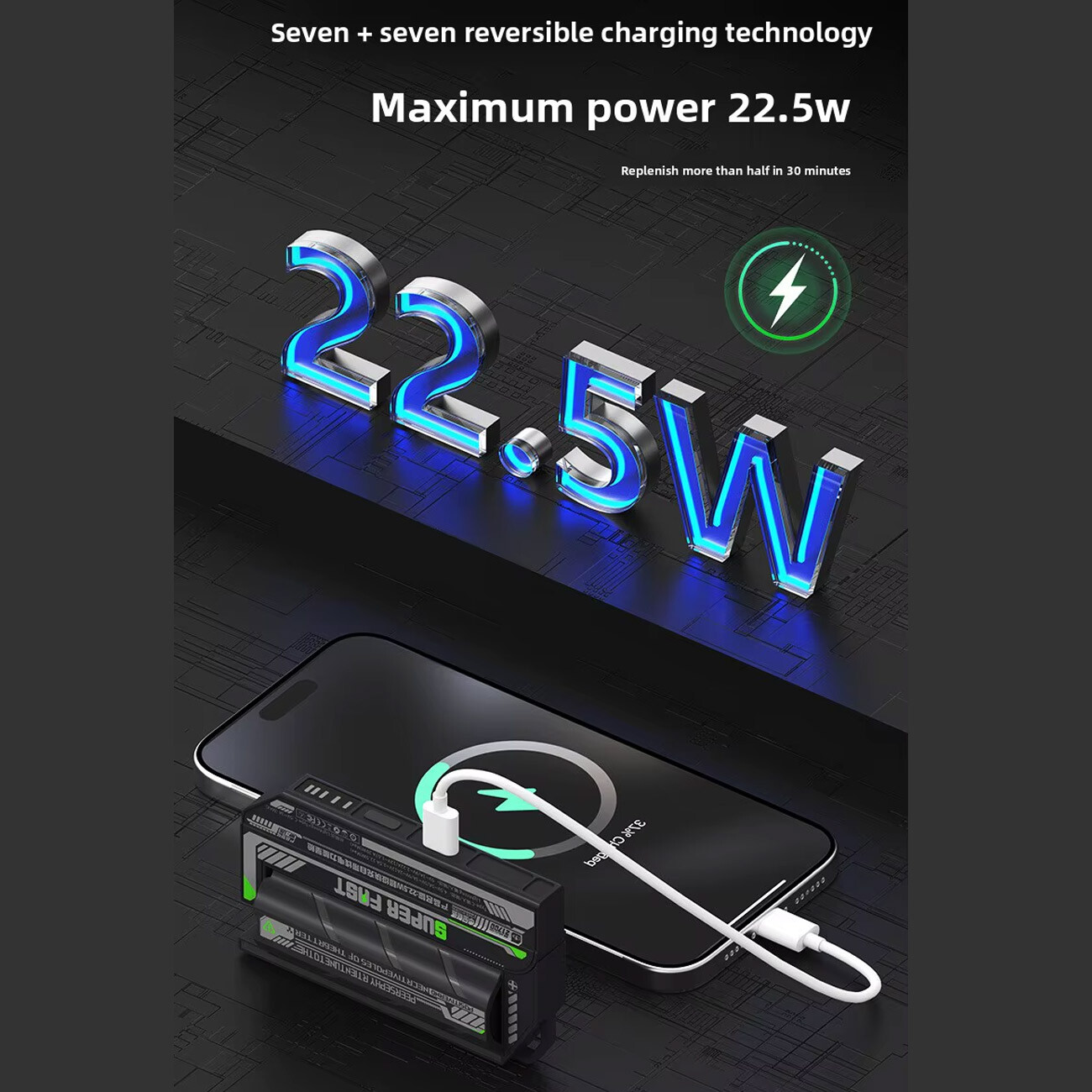 پاور بانک تفنگی 22.5 وات