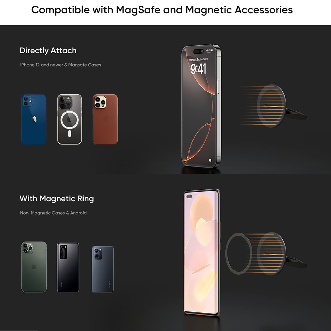 خرید نگهدارنده انگشتی مغناطیسی موبایل مک دودو