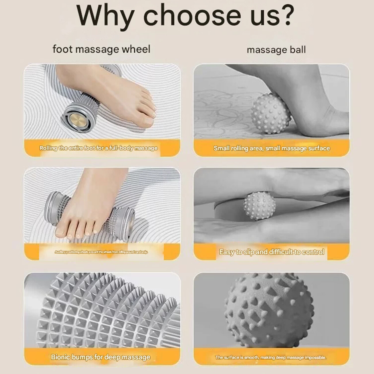 ماساژور غلتکی پنجه پا