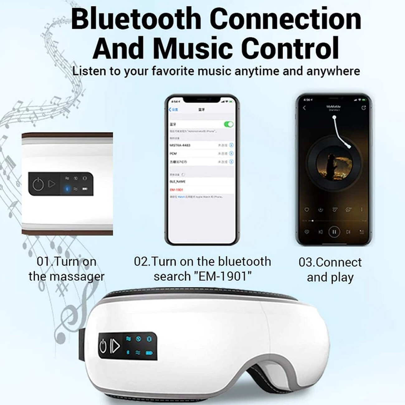 خرید ماساژور چشم بلوتوثی