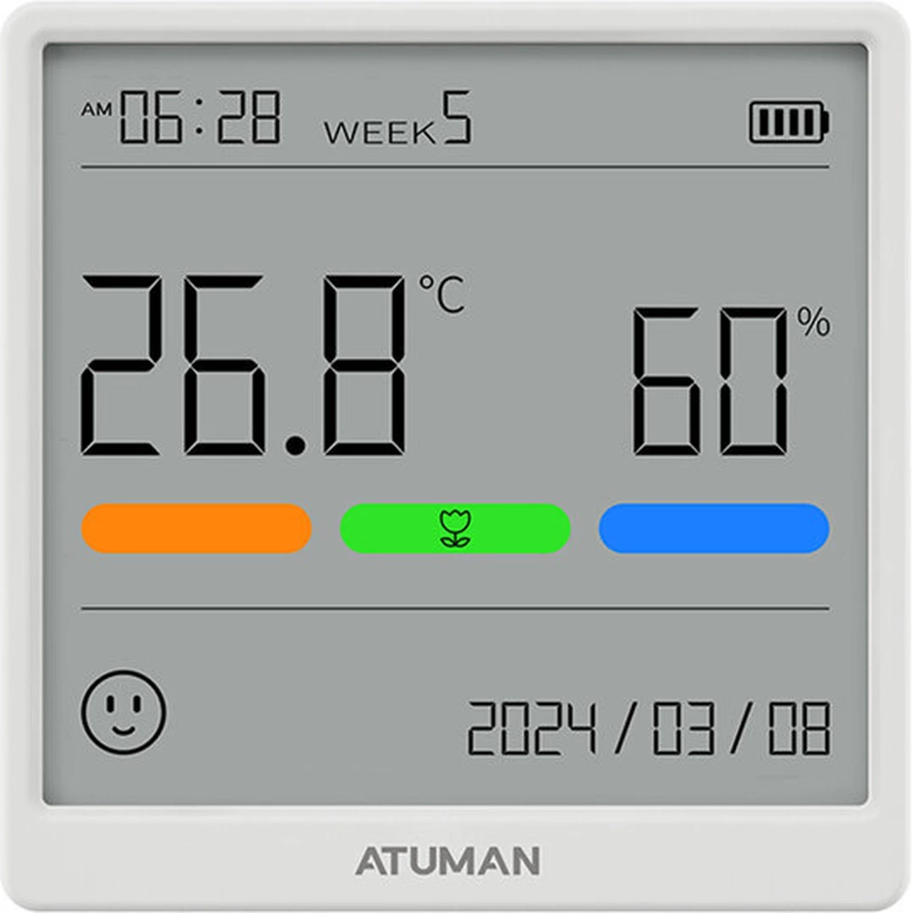 فروش دستگاه سنجش دما رطوبت ساعت تاریخ شارژی آتومن