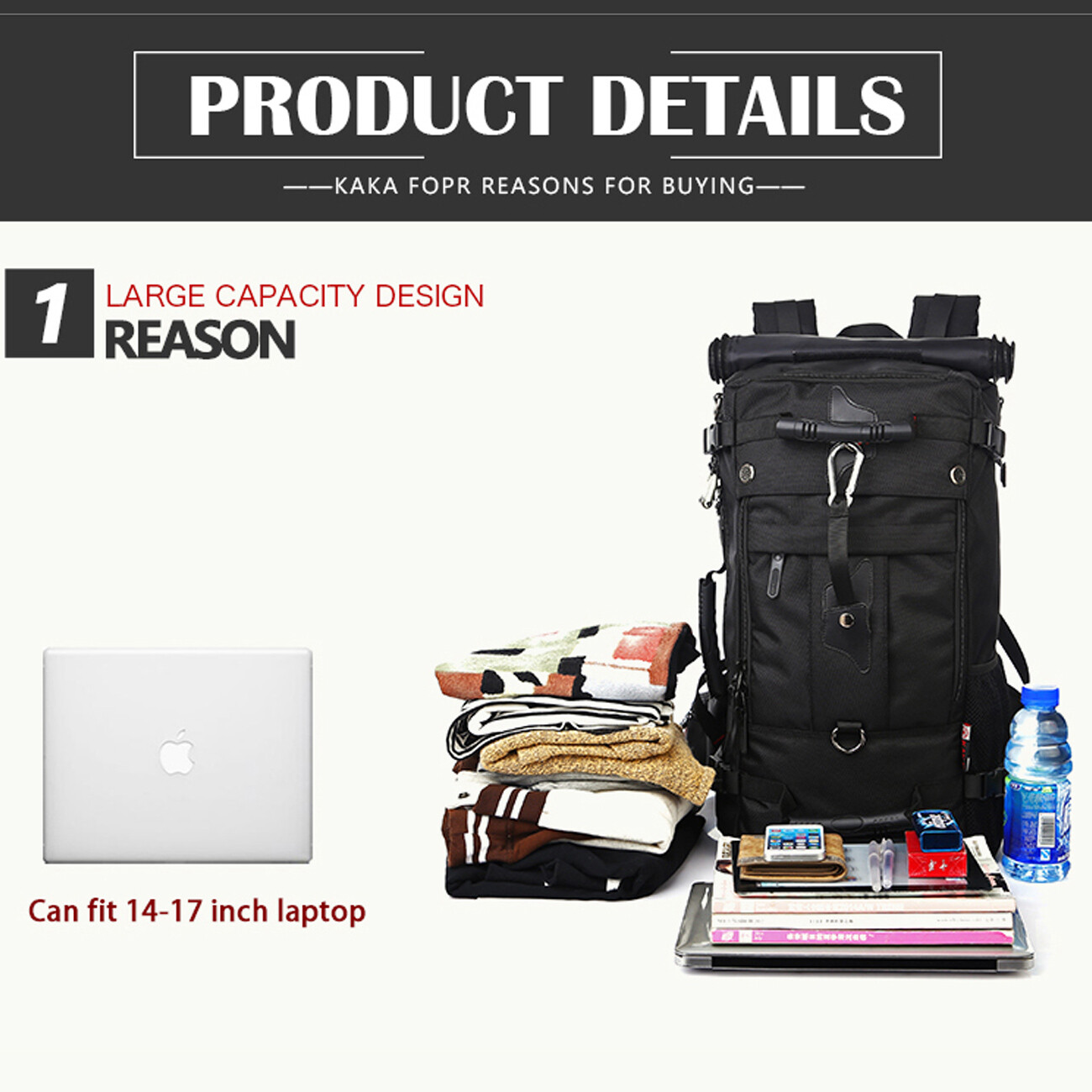 کوله پشتی مسافرتی لپ تاپ 15.6 اینچ کاکا