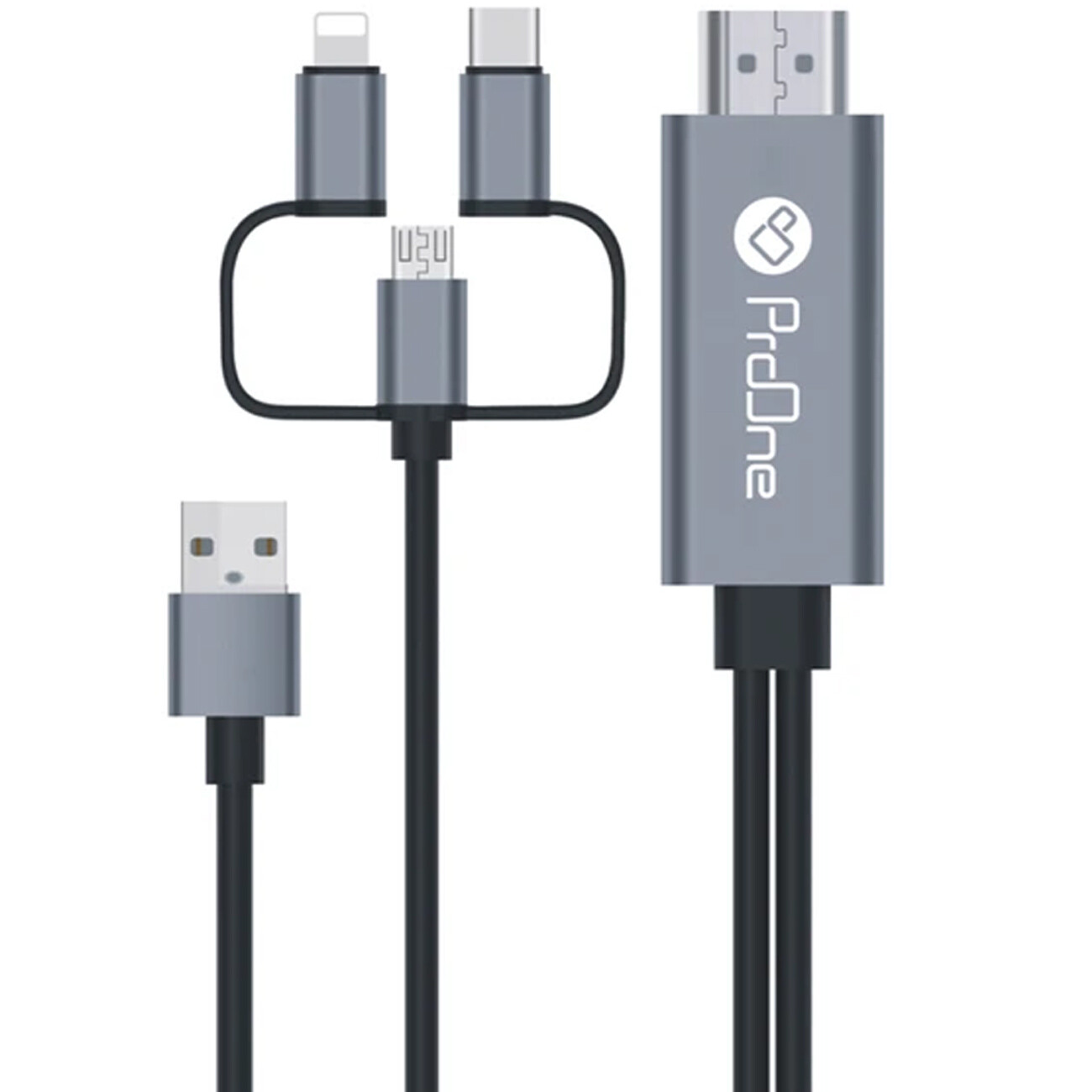 کابل HDMI پرووان ProOne مدل PCH70 چند سر مناسب اندروید و آیفون