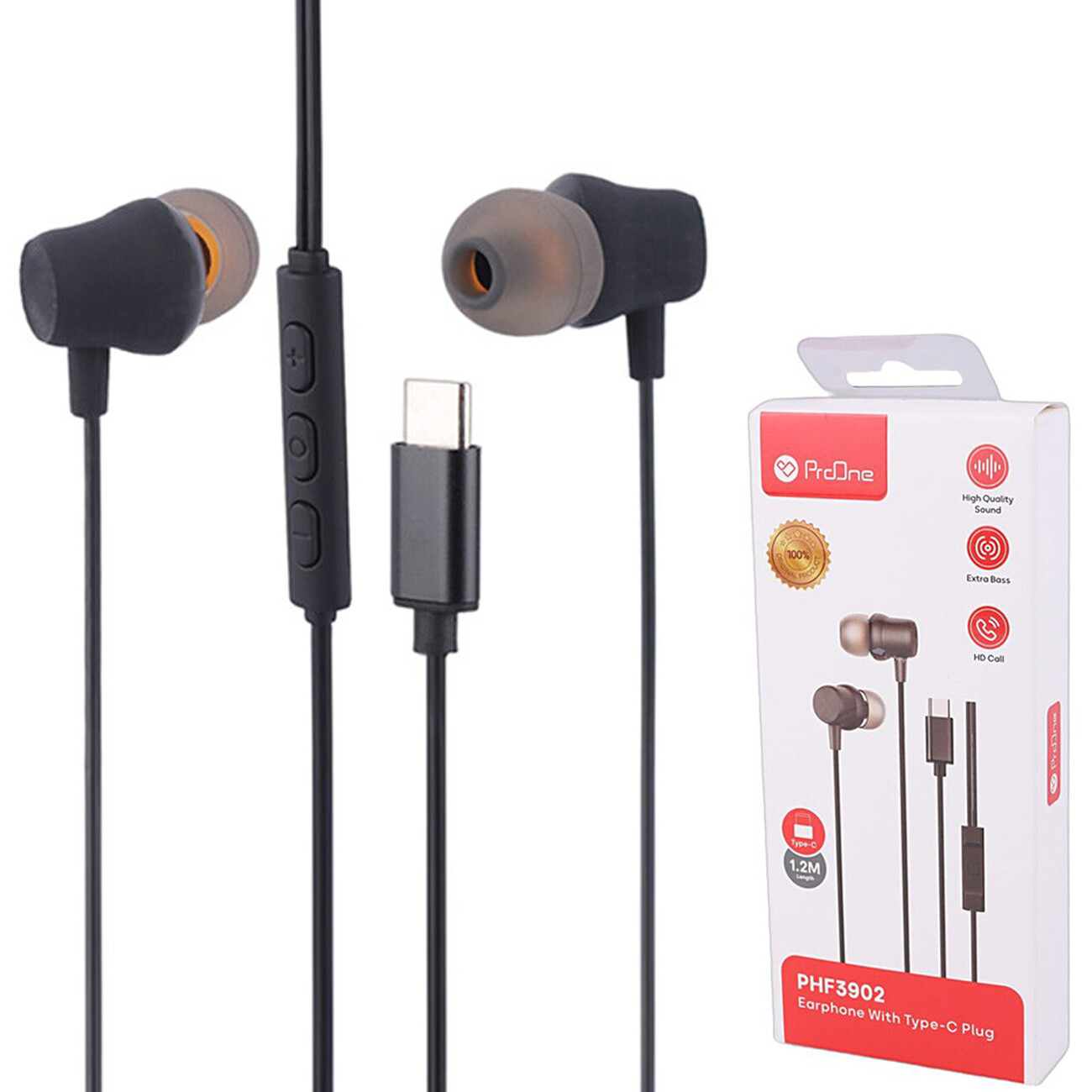 هندزفری سیمی تایپ سی پرووان PROONE مدل PHF3902