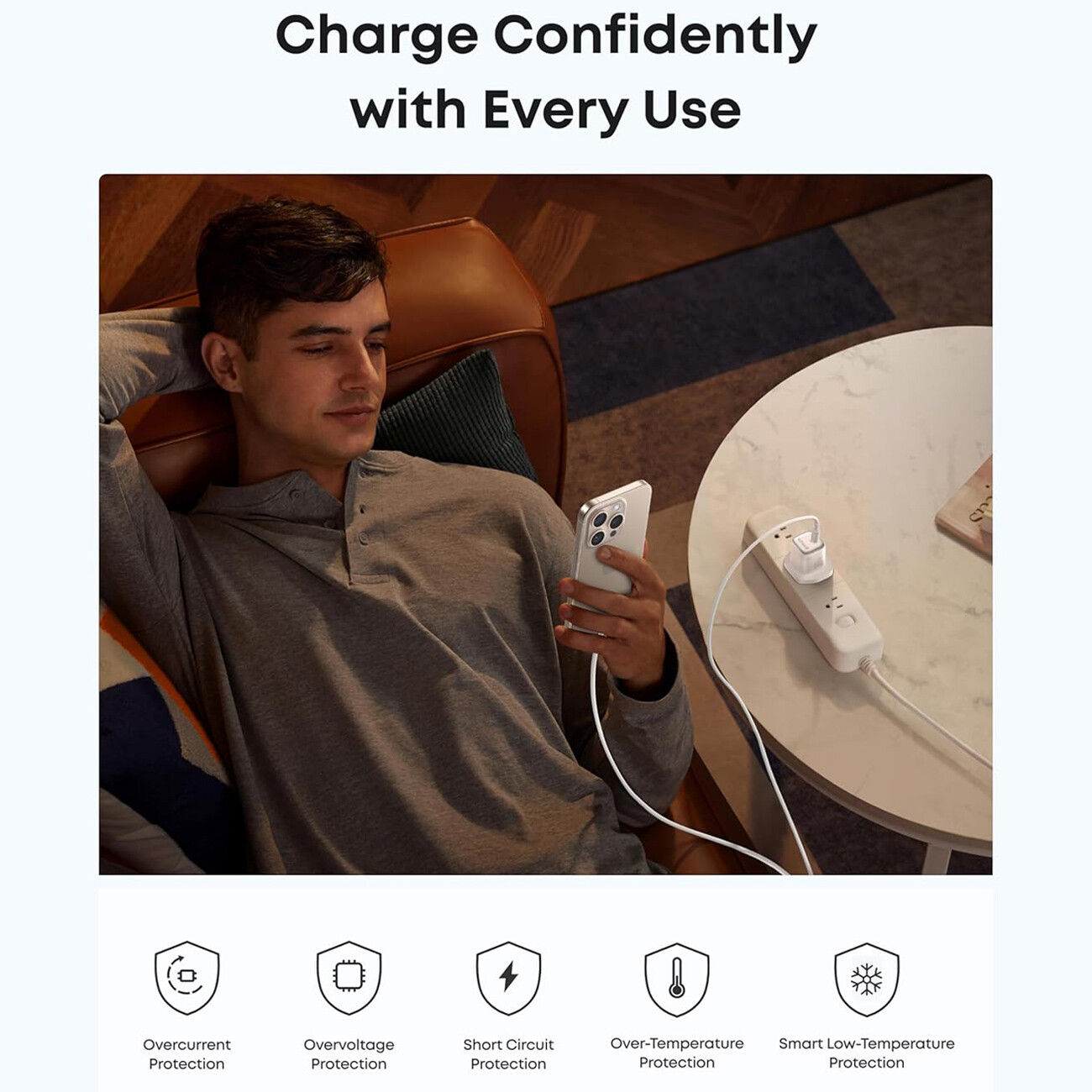 فروش شارژر دیواری فست شارژ تایپ سی انکر