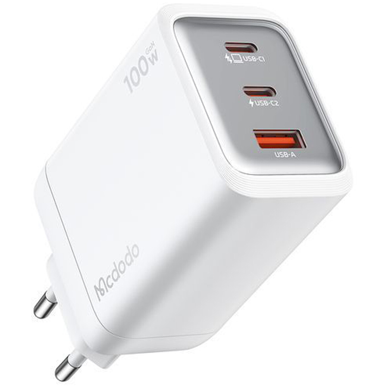 خرید شارژر دیواری تایپ سی و یواس بی مک دودو