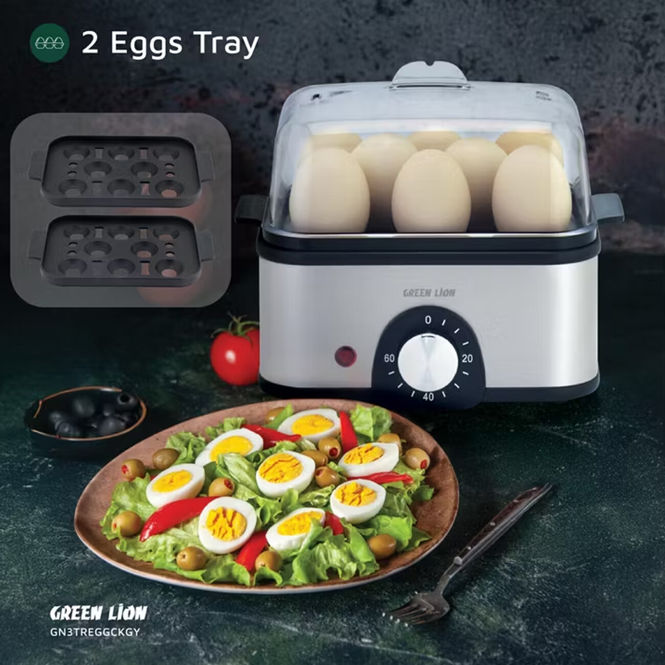 خرید تخم مرغ پز سه‌طبقه گرین لاین