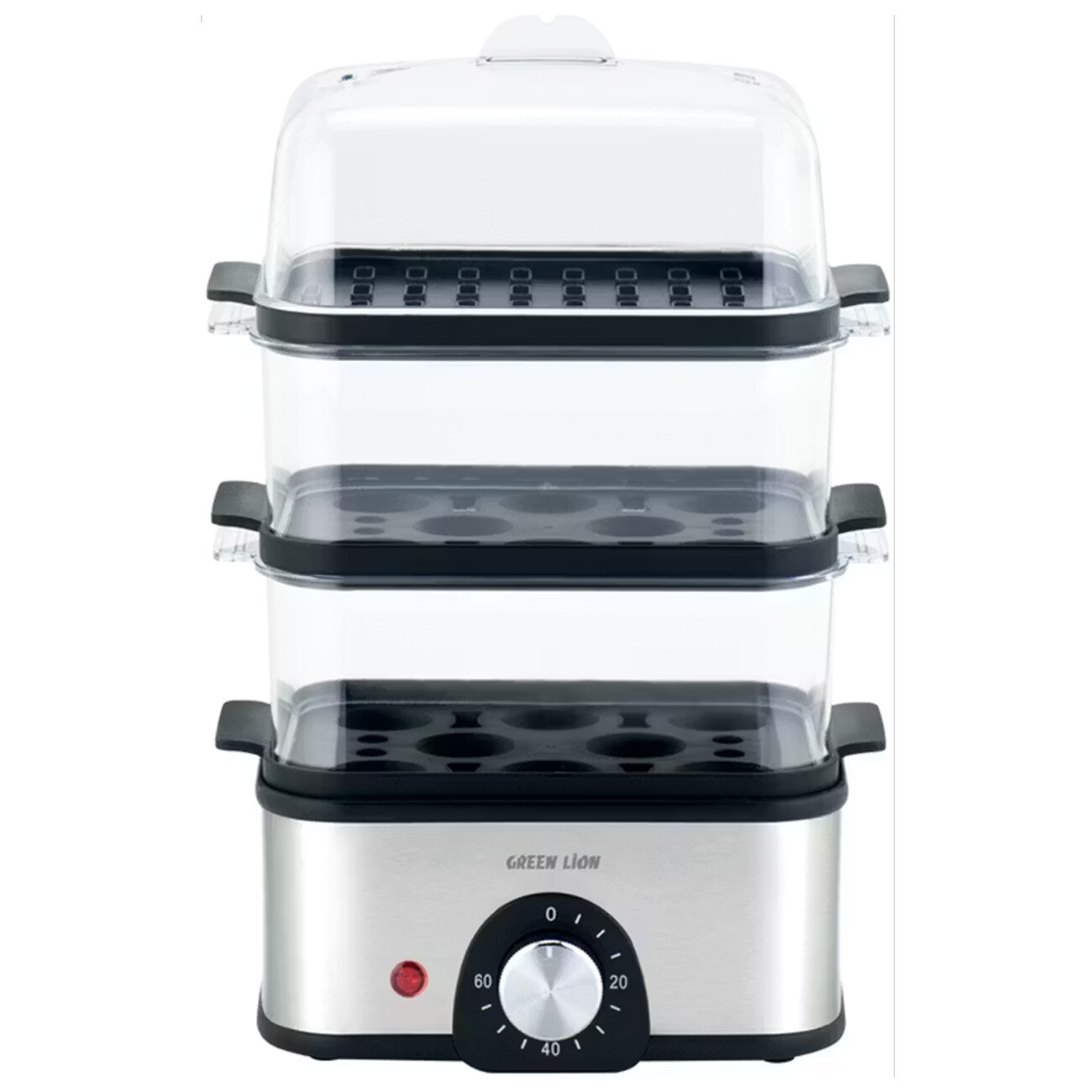 خرید بخارپز سه‌طبقه گرین لاین