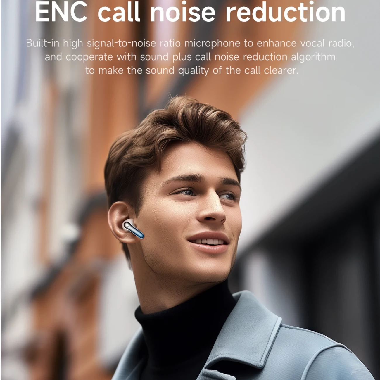 هندزفری بی سیم هوکو با نمایشگر دیجیتالی باتری و فناوری نویز کنسلینگ