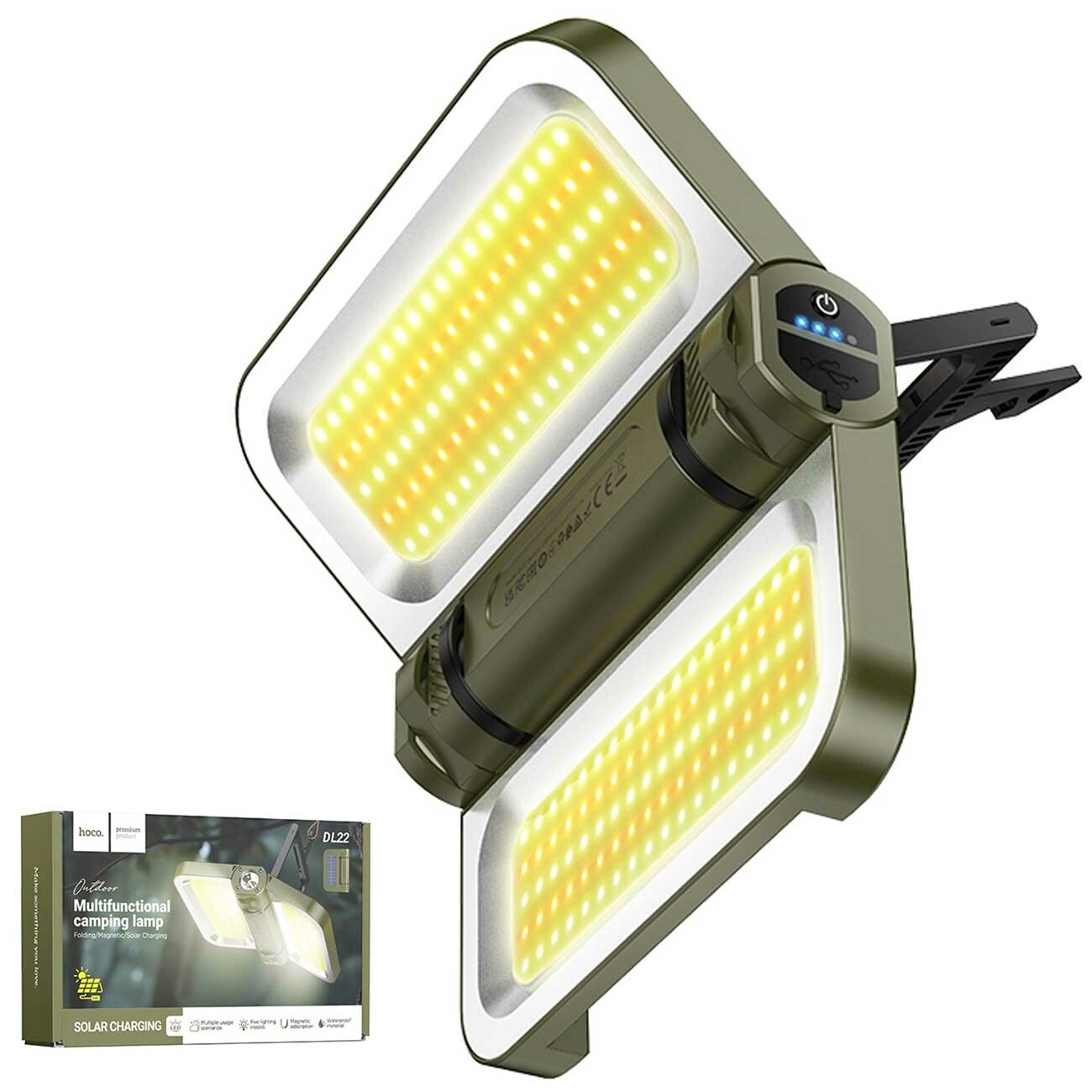 پروژکتور LED شارژی خورشیدی هوکو Hoco مدل DL22