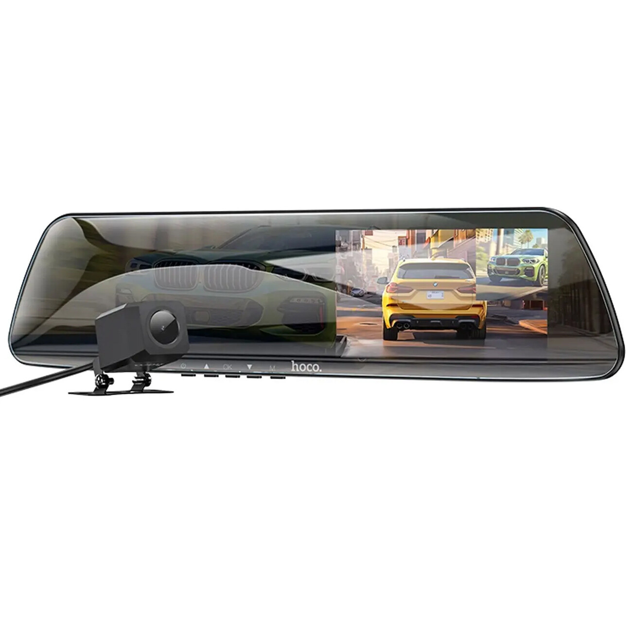 دوربین ثبت وقایع خودرو هوکو HOCO مدل DV4 طراحی آینه‌ای