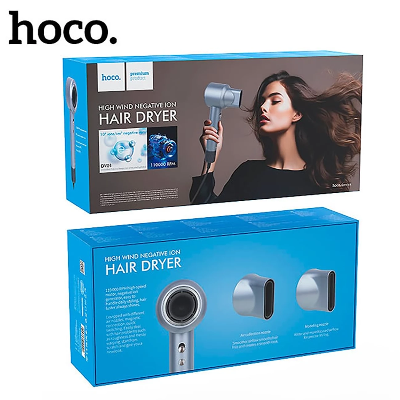 قیمت سشوار یون منفی پرسرعت هوکو