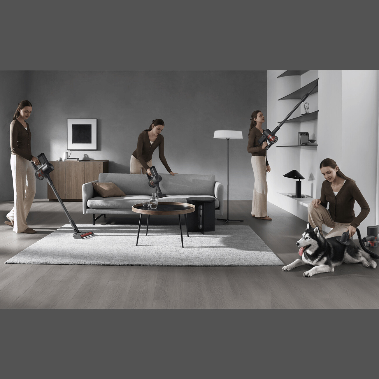 جارو برقی عصایی دستی شیائومی